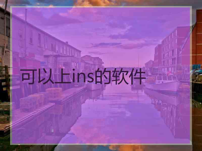 可以上ins的软件