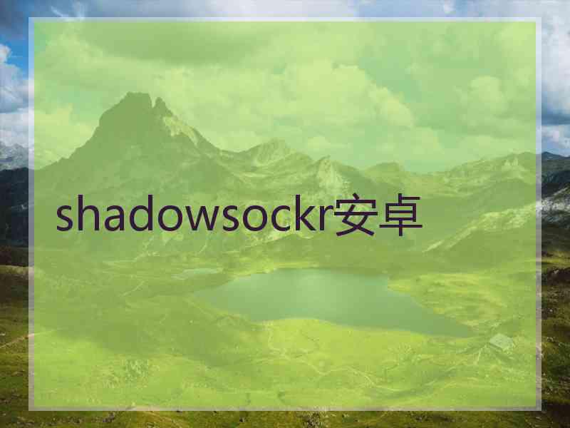 shadowsockr安卓