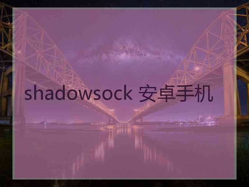 shadowsock 安卓手机