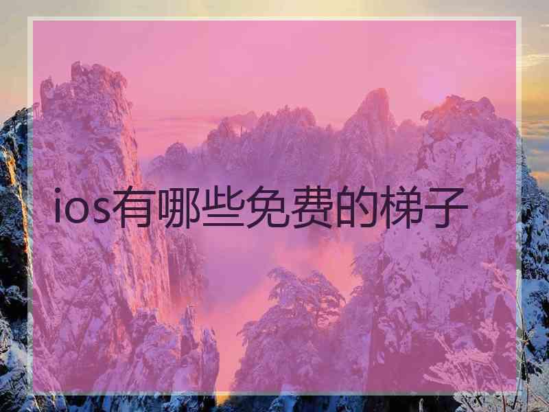 ios有哪些免费的梯子