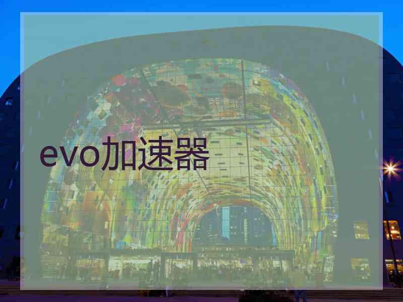 evo加速器