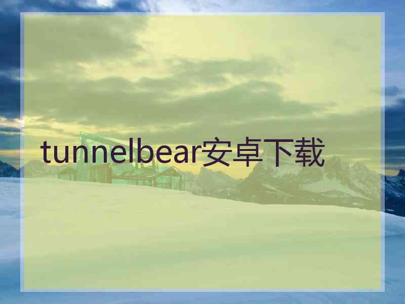 tunnelbear安卓下载