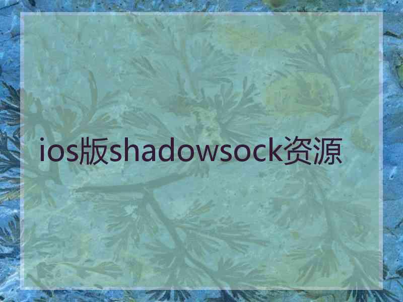 ios版shadowsock资源