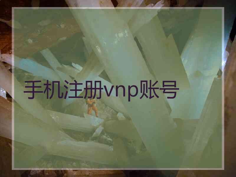 手机注册vnp账号