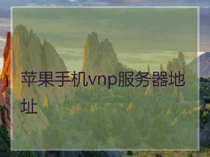 苹果手机vnp服务器地址