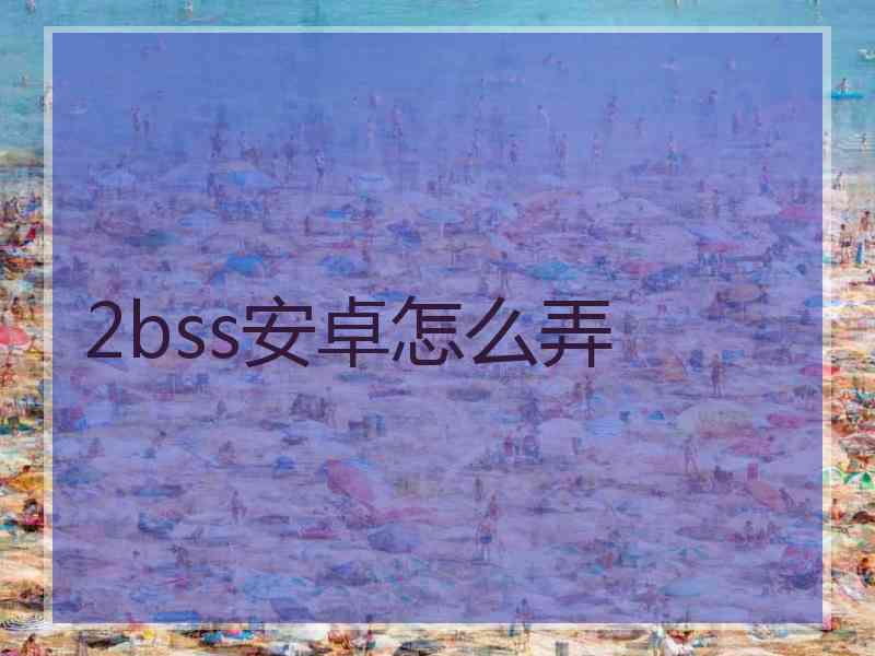 2bss安卓怎么弄