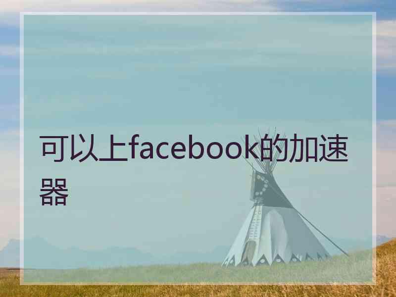 可以上facebook的加速器